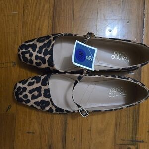 Franco Sarto Leopard Print Flats